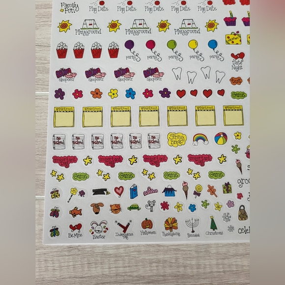 Bundle Of 5 sheets of 258 busy mom stickers reminders event planner - Picture 6 of 8